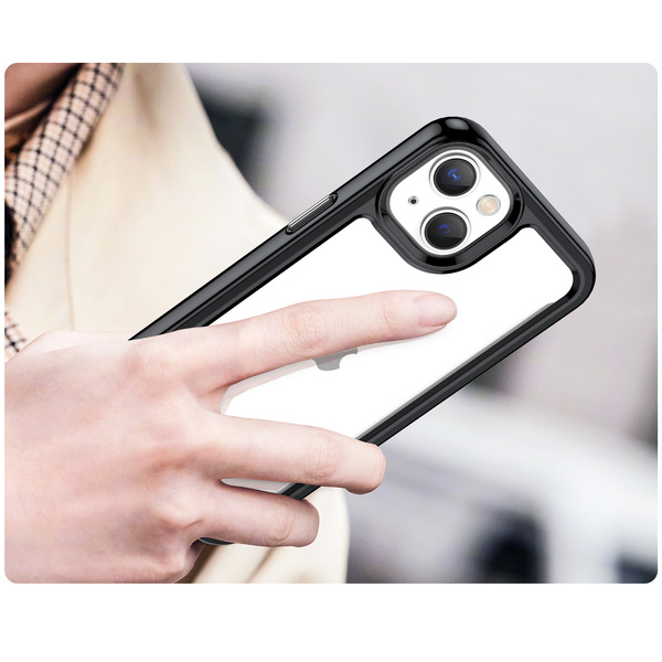 Outer Space Case iPhone 14 Plus Hardcover mit Gelrahmen schwarz