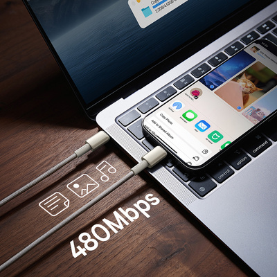 Baseus Tungsten Gold USB-C / USB-C 100W 2m Kabel - Gold