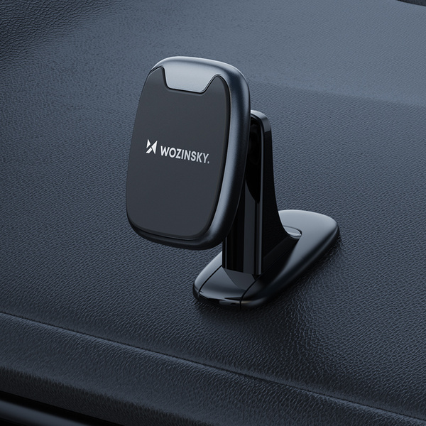 Wozinsky WUMTD Magnetischer Telefonhalter für das Armaturenbrett im Auto – Schwarz