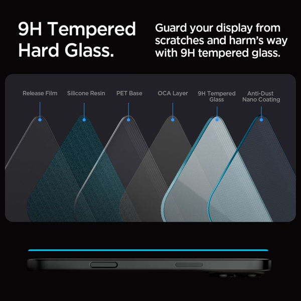 Spigen Glas.tR EZ Fit Tempered Glass for iPhone 16 Pro Max
