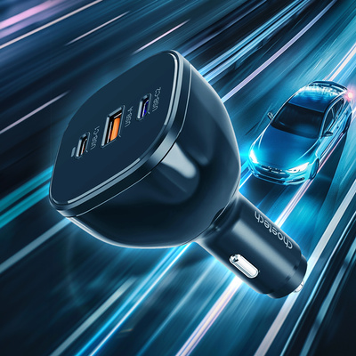 Ładowarka Choetech TC0024 samochodowa 160W 2x USB-C PD 3.1 1x USB-A - czarna