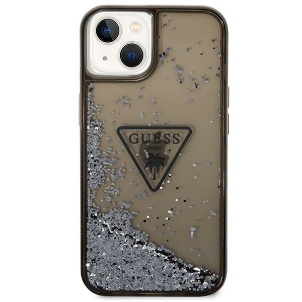 Guess GUHCP14MLFCTPK iPhone 14 Plus 6,7&quot; schwarz/schwarze Hardcase Liquid Glitter Palm Collection