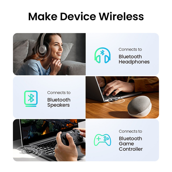 Ugreen CM390 5.0 USB-Bluetooth-Adapter – Schwarz