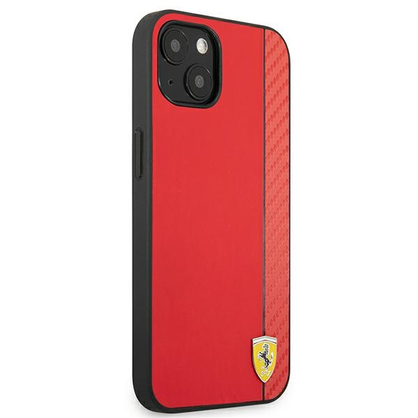 Ferrari FESAXHCP13SRE iPhone 13 mini 5.4&quot; rot/rot Hardcase On Track Carbon Stripe