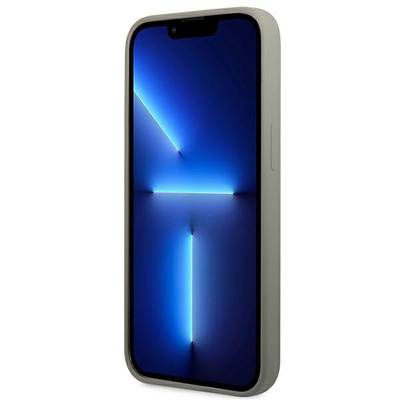 Guess GUHMP13XSPLG iPhone 13 Pro Max 6,7&quot; Grau/Grau Hartschale Silikon Logo Plate MagSafe