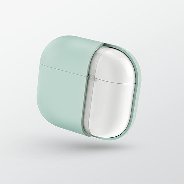 Etui Uniq Lino Silicone na AirPods 3 - różowe