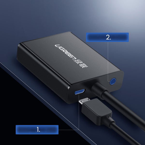 Ugreen HDMI (male) - VGA (female) adapter cable black (MM102)