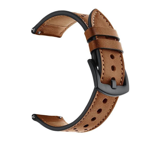 Tech-Protect Lederarmband für Samsung Galaxy Watch 4/5/5 Pro/6/7/FE – Braun