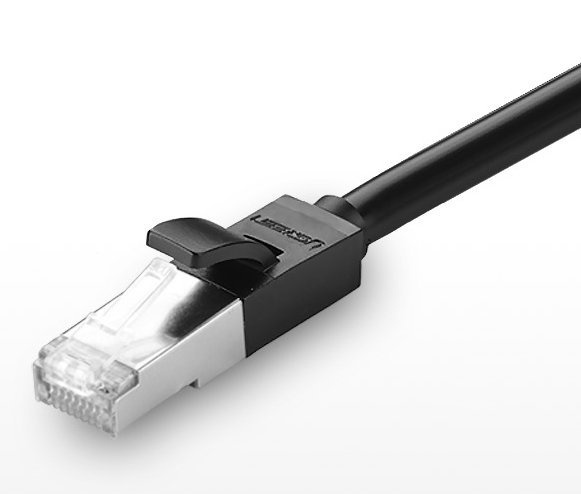 Ugreen NW112 11283 Network Ethernet Cable RJ45 (Female) - RJ45 (Male) F/UTP Cat. 6 1 Gbps 5m - black