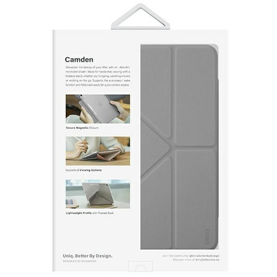 Uniq Camden Hülle für iPad 10. Generation (2022) – Grau