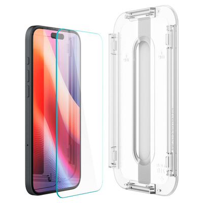 Spigen Glas.tR EZ Fit gehärtetes Glas für iPhone 15/16