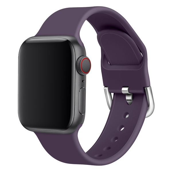 Silikonowa opaska Silicone Strap APS do Apple Watch 42 / 44 / 45 mm pasek bransoleta do zegarka - miętowa