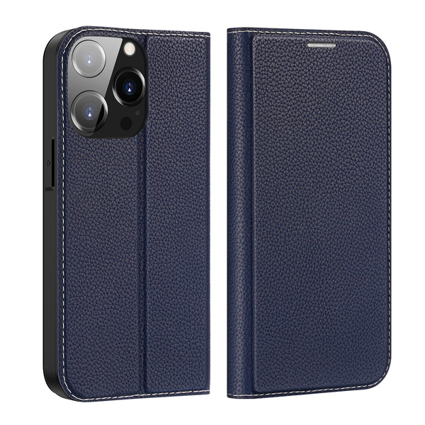 Dux Ducis Skin X2 Hülle für iPhone 14 Pro magnetische Klapphülle blau