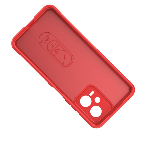 Magic Shield Schutzhülle für Xiaomi Redmi Note 12 5G / Poco X5 5G, flexible Panzerabdeckung, Burgunderrot