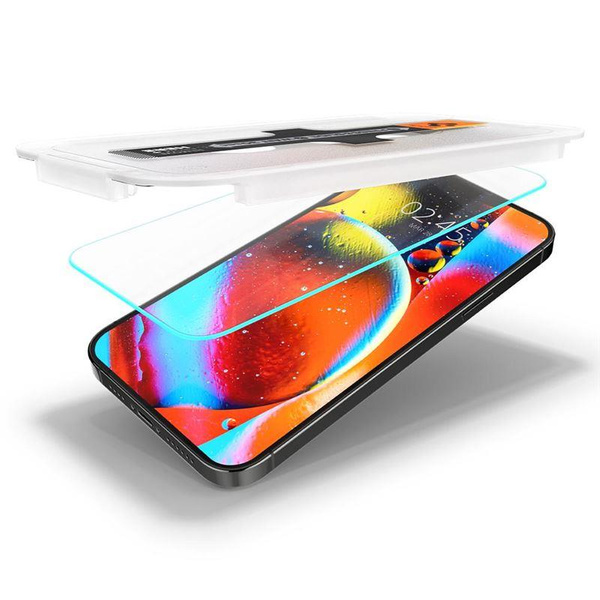 Spigen Glas.tR EZ Fit Tempered Glass for iPhone 13 / 13 Pro / 14 / 16e - 2 pcs.