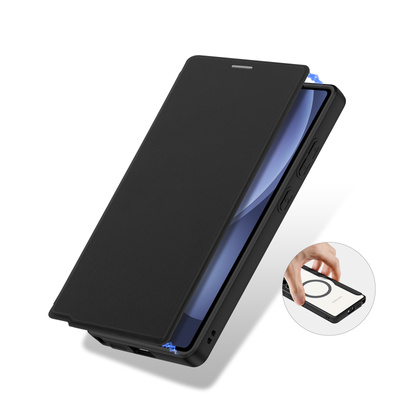 Dux Ducis Skin X Pro Hülle für Samsung Galaxy S25 Ultra mit MagSafe und Geldbörse – Schwarz