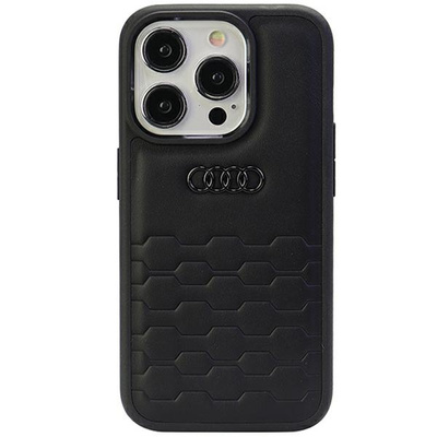 Audi GT Synthetic Leather case for iPhone 15 Pro - black - Hurtel.com Audi GT Synthetic Leather case for iPhone 15 Pro - black - Hurtel.com