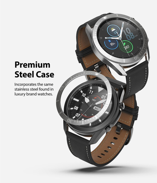 Ringke Bezel Styling etui ramka koperta pierścień Samsung Galaxy Watch 3 45mm czarny (GW3-45-62)