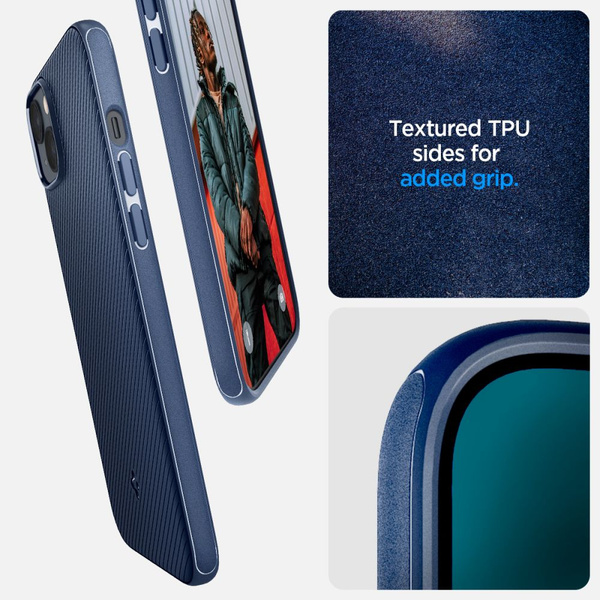 Etui Spigen Mag Armor na iPhone 14 Plus - niebieskie