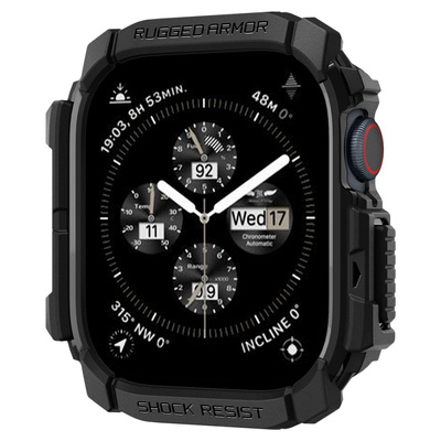Spigen Rugged Armor Case for Apple Watch 10 46mm - Black