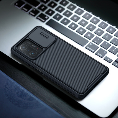 Nillkin CamShield Pro Case pancerne etui pokrowiec osłona na aparat kamerę Xiaomi Mi 11T Pro / Mi 11T czarny