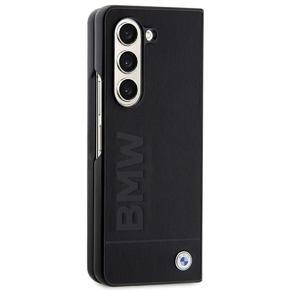 BMW Signature Logo Imprint Hülle für Samsung Galaxy Z Fold 5 – Schwarz