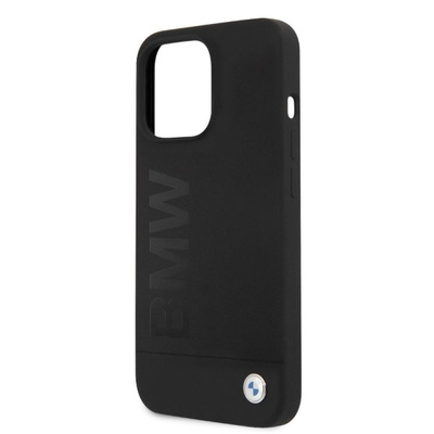 BMW Silikon Signature Logo MagSafe Hülle für iPhone 13 Pro / iPhone 13 – Schwarz