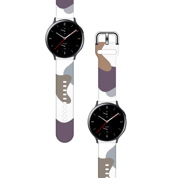 Strap Moro für Samsung Galaxy Watch 40 / 41 / 42 / 43 / 44 mm Silikonarmband Uhrenarmband - Muster 9