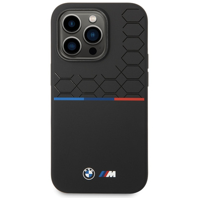 Etui BMW Silicone Pattern na iPhone 15 Pro Max - czarne