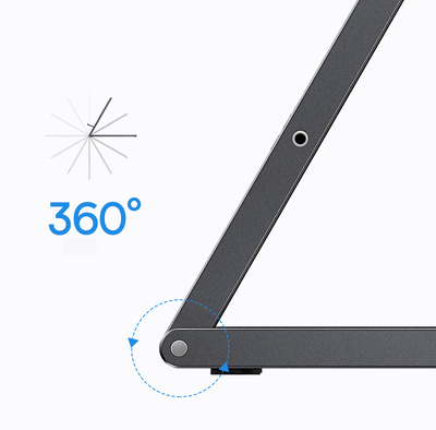 [B WARE] Baseus Klappbarer Schreibtischständer Graphit Tablet-Halter (LUKP000013)