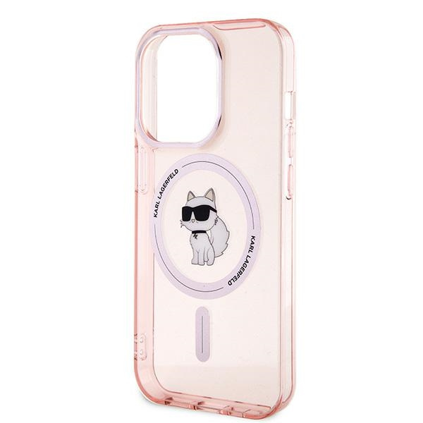 Karl Lagerfeld IML Choupette MagSafe case for iPhone 14 Pro - pink