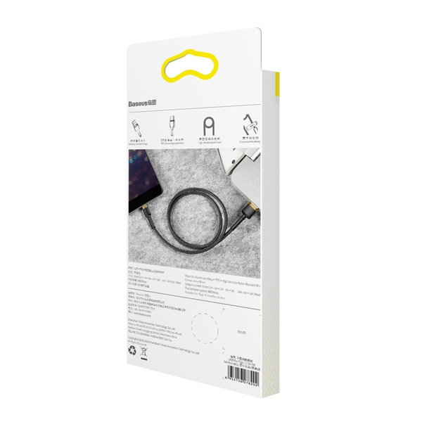 Baseus Cafule USB-A / Lightning 2.4A QC 3.0 Kabel 1 m - Schwarz und Gold