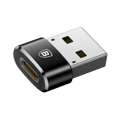 Baseus Mini USB-C-zu-USB-A-Adapter – Schwarz