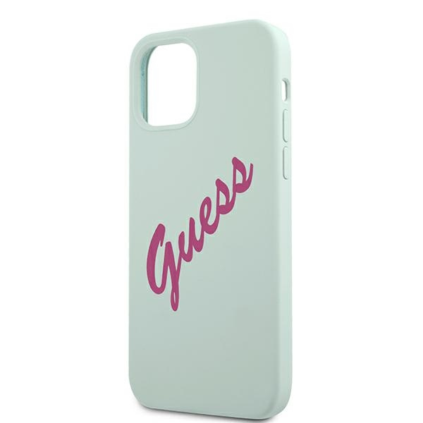 Guess GUHCP12MLSVSBF iPhone 12/12 Pro 6.1&quot; Blue Fuchsia/Blue Fuschia Hardcase Silikon Vintage