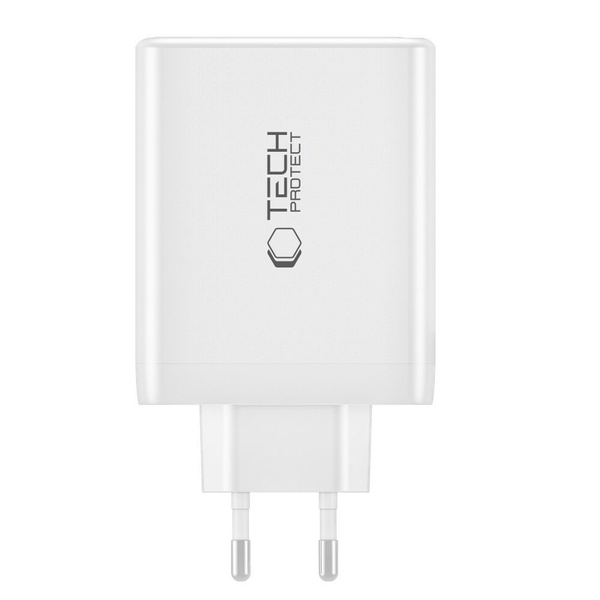 Tech-Protect NC100W-GAN charger network GaN 3x USB-C PD 100W / USB-A QC 3.0 - black