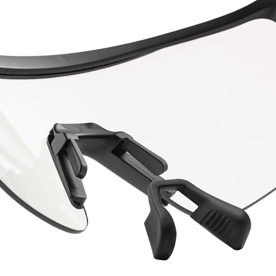 Rockbros Photochrome Fahrradbrille mit UV-Schutz und Korrektureinsatz - Weiß