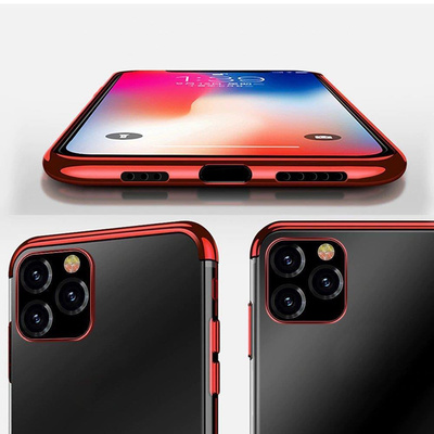 Clear Color case gel cover case with metallic frame Xiaomi Redmi Note 11 Pro 5G / 11 Pro black