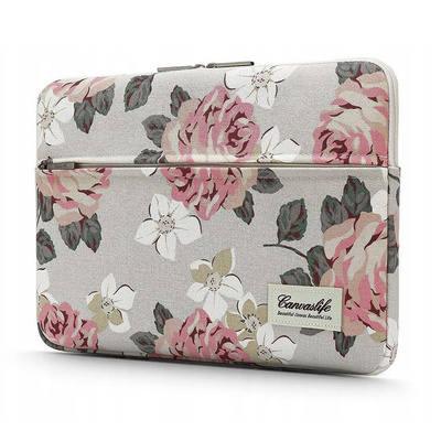Canvaslife Hülle für einen 13-14-Zoll-Laptop – weiß und rosa