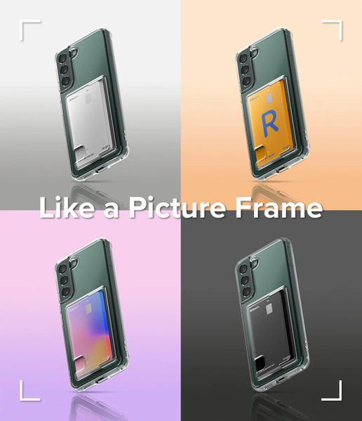 Ringke Fusion Card Case for Samsung Galaxy S22 + (S22 Plus) Card Wallet Documents Transparent (FCD593R52)