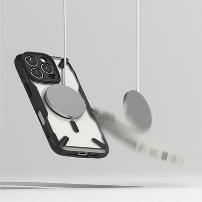Ringke Fusion X MagSafe Case für iPhone 16 Pro - Schwarz