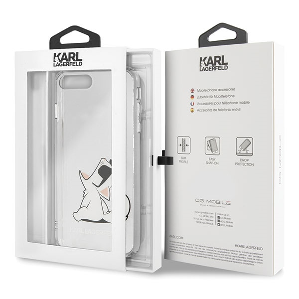 Etui Karl Lagerfeld Choupette Fun na iPhone 7 / 8 Plus - przezroczyste