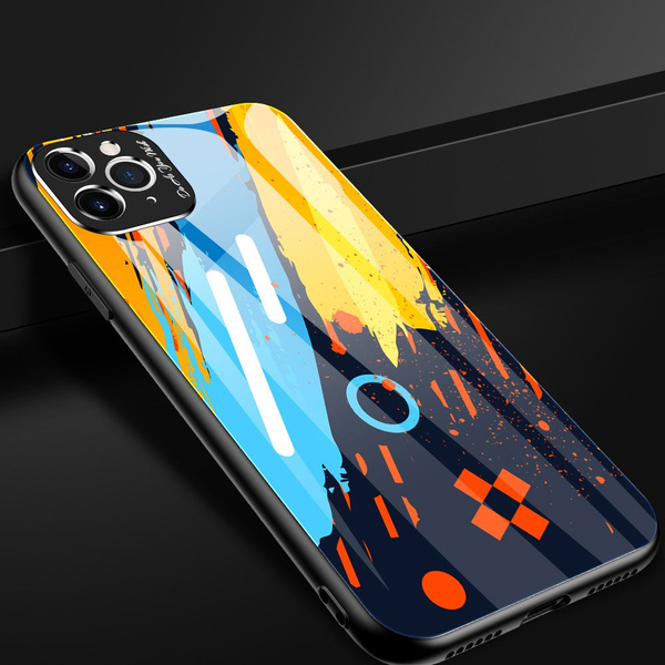 Color Glass Case Handyhülle Schutzhülle aus Panzerglas für iPhone 11 Pro Max pattern 2
