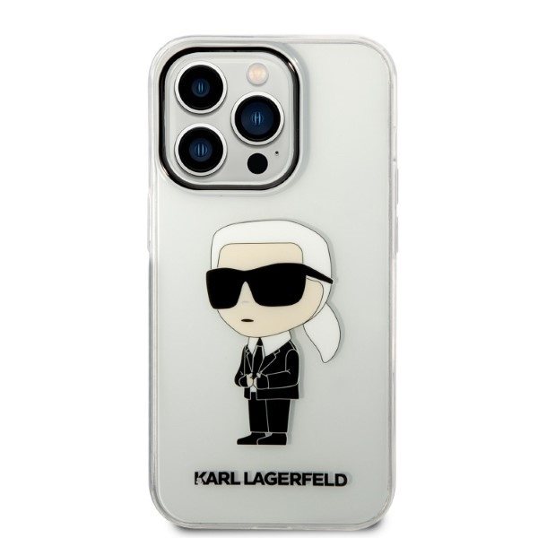 Karl Lagerfeld Ikonik Karl case for iPhone 14 Pro Max - transparent