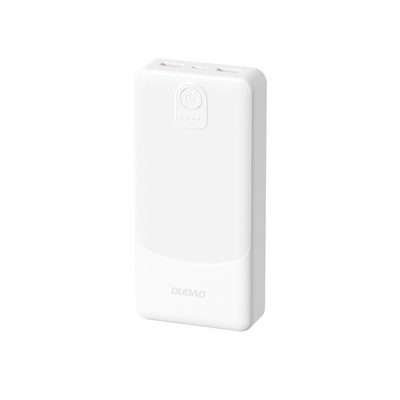 Powerbank Dudao K10 10000mAh 2.4A 2 x USB-A - white