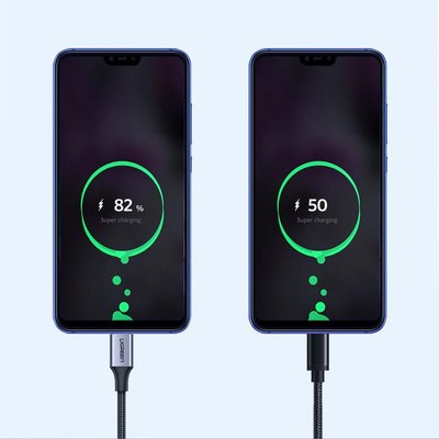 Ugreen US288 60124 USB-A/USB-C QC 3.0 3A 0,25 m Kabel – grau