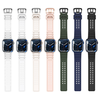 Strap Triple Protection for Apple Watch 42 / 44 / 45 / 49 mm band bracelet - black