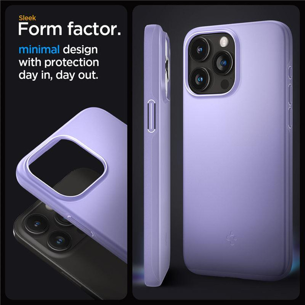 Spigen Thin Fit Hülle für iPhone 15 Pro Max – Lila