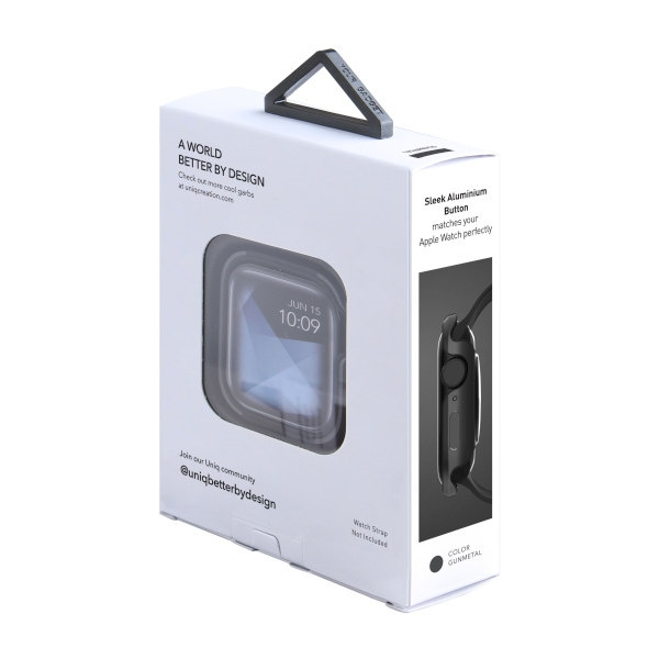 Uniq Valencia-Gehäuse für Apple Watch 4 / 5 / 6 / SE 44 mm – Grau