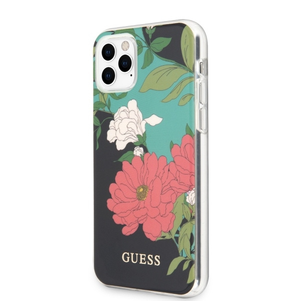 Guess GUHCN58IMLFL01 iPhone 11 Pro schwarz/schwarz N°1 Flower Collection