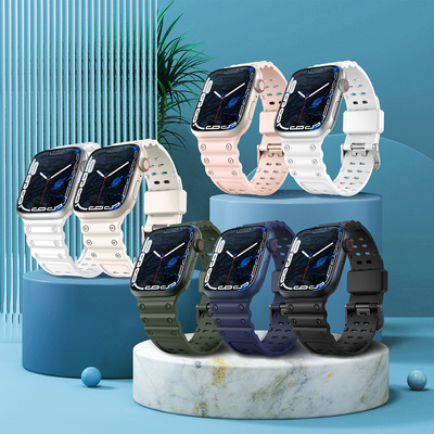 Opaska Strap Triple Protection do Apple Watch 42 / 44 / 45 / 49 mm pasek opaska bransoleta - beżowa